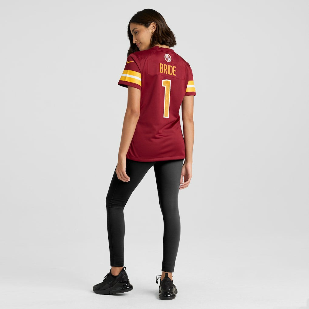 Number 1 Bride Washington Commanders Women's Game Jersey - Burgundy | NFL Jerseys