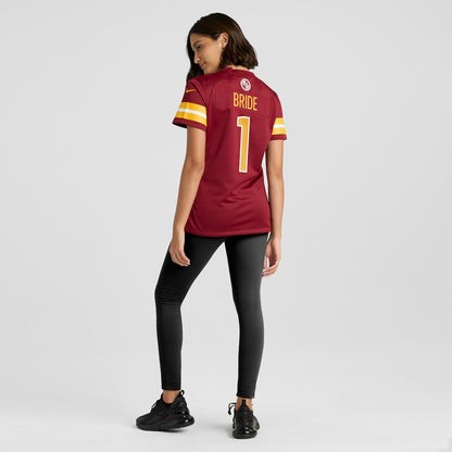 Number 1 Bride Washington Commanders Women's Game Jersey - Burgundy | NFL Jerseys