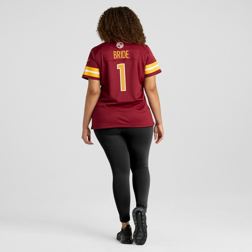 Number 1 Bride Washington Commanders Women's Game Jersey - Burgundy | NFL Jerseys