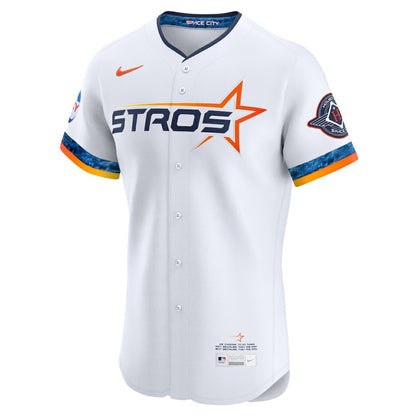 Houston Astros Nike 2025 City Connect Elite Jersey - White | MLB Jerseys