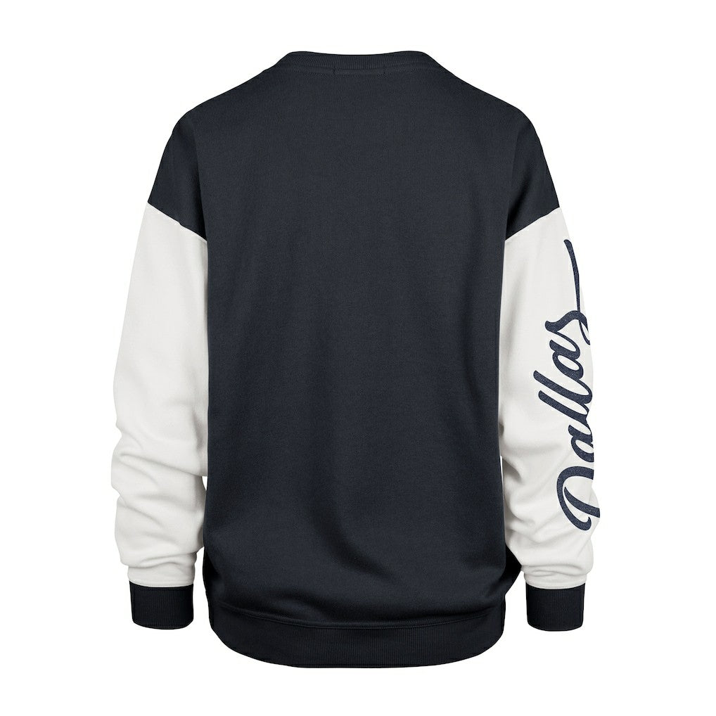 Dallas Cowboys '47 Women's Double Header Rise Andie Pullover Sweatshirt Blue - 47 brand