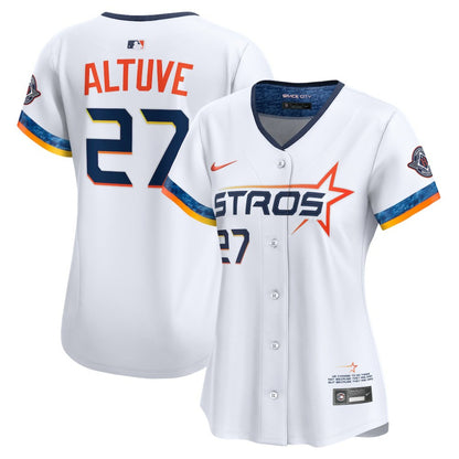 Jose Altuve Houston Astros Nike Women's 2025 City Connect Limited Jersey - White | MLB Jerseys