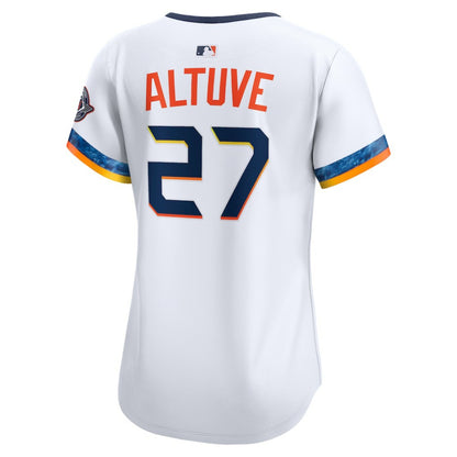 Jose Altuve Houston Astros Nike Women's 2025 City Connect Limited Jersey - White | MLB Jerseys