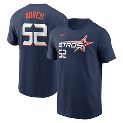 Bryan Abreu Houston Astros Nike 2025 City Connect Fuse Name & Number T-Shirt Near Me