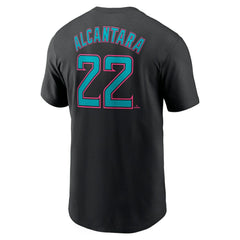Sandy Alcantara Miami Marlins Nike 2025 City Connect Fuse Name & Number T-Shirt Sale