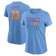 Kris Bryant Colorado Rockies Nike Women's 2025 City Connect Fuse Name & Number T-Shirt Online