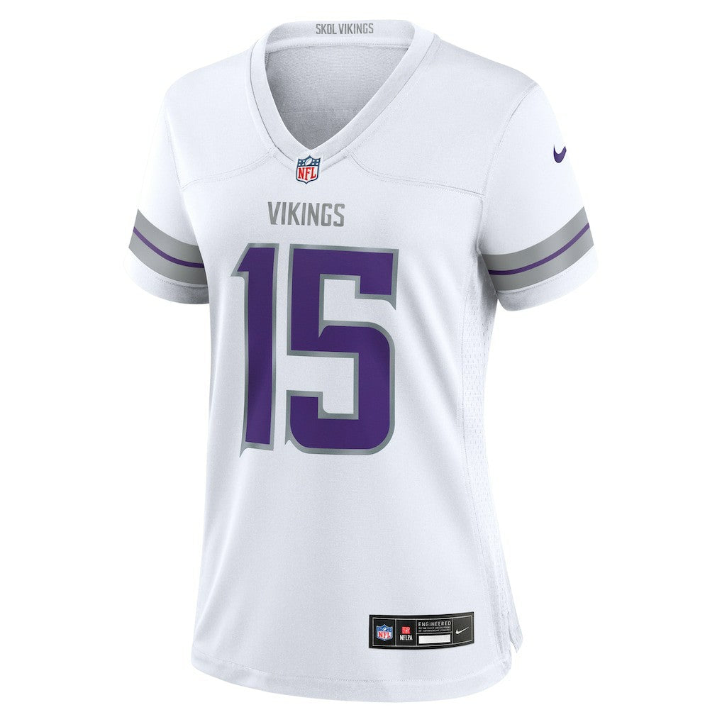 Dallas Turner Minnesota Vikings Women's Alternate Game Jersey White - Nike