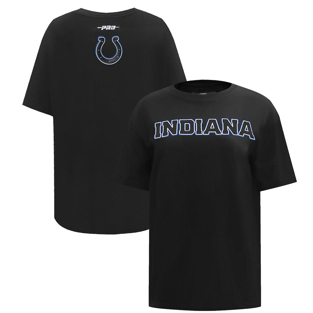 Indianapolis Colts Pro Standard Women's Indiana Nights Colts Oversized T-Shirt Black - NFL
