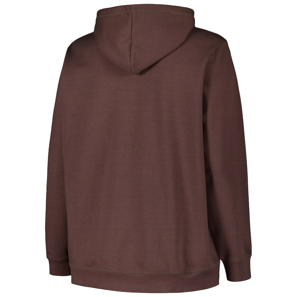 Cleveland Browns '47 Women's Plus Size Clarity Kennedy Pullover Hoodie Brown - 47 brand