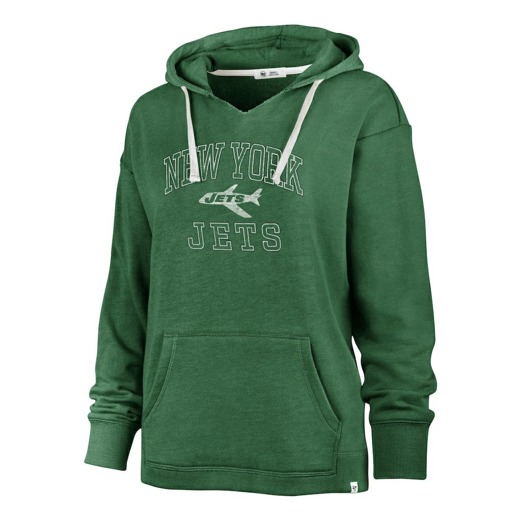 New York Jets '47 Women's Plus Size Clarity Kennedy Pullover Hoodie Kelly Green - 47 brand