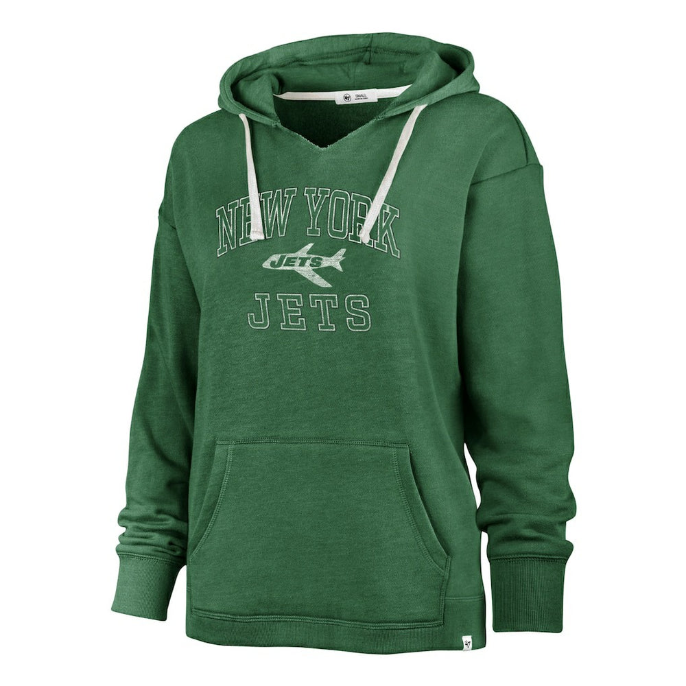 New York Jets '47 Women's Plus Size Clarity Kennedy Pullover Hoodie Kelly Green - 47 brand