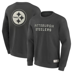 Pittsburgh Steelers Elements Future Ground Lettering Pullover Sweatshirt Charcoal - Fanatics