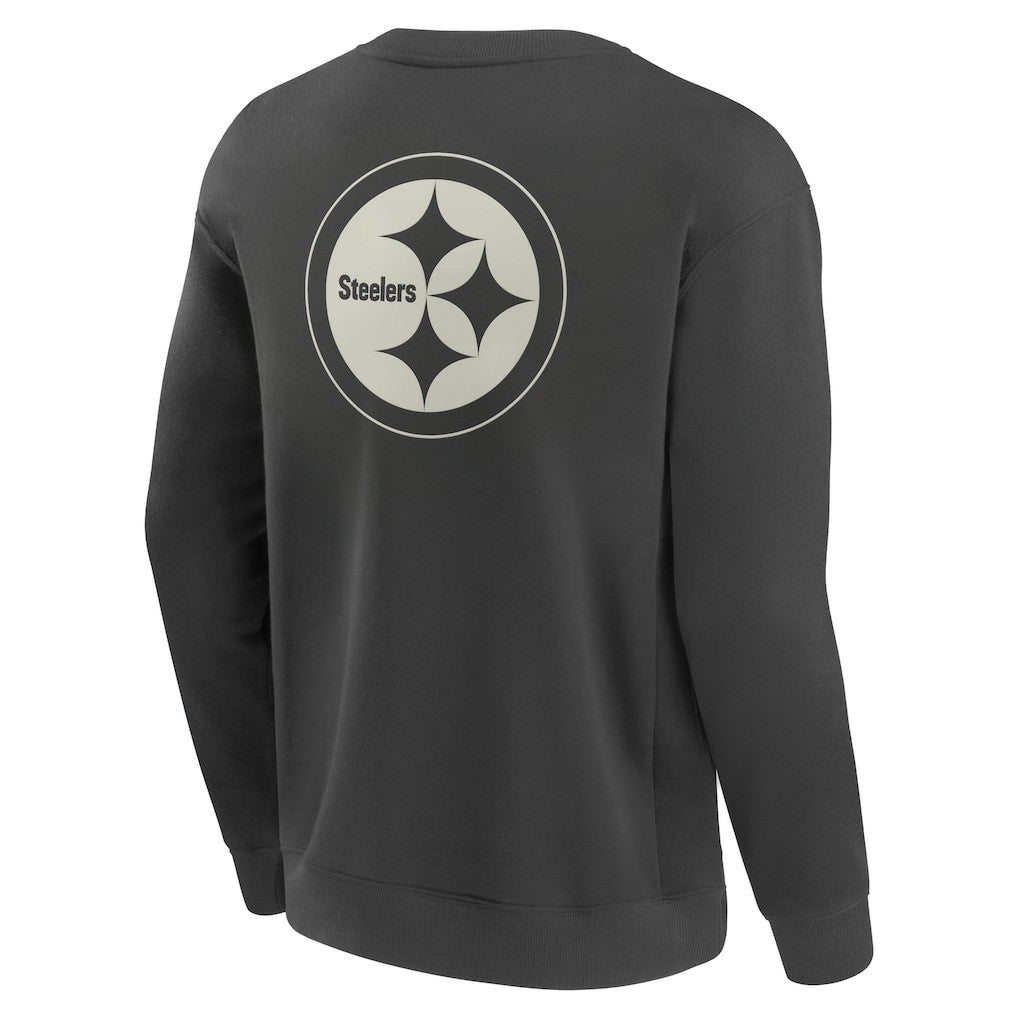 Pittsburgh Steelers Elements Future Ground Lettering Pullover Sweatshirt Charcoal - Fanatics