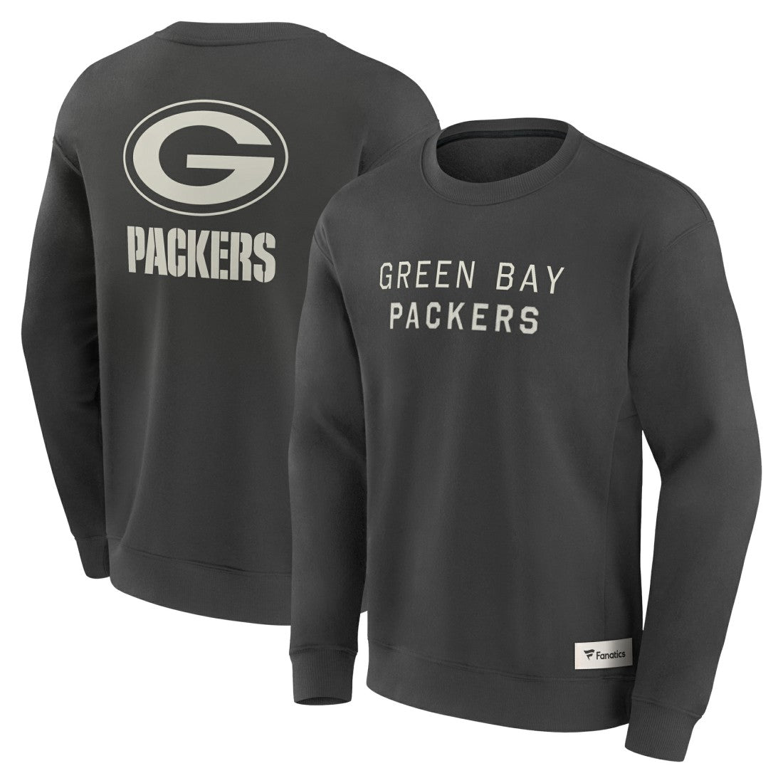 Green Bay Packers Elements Future Ground Lettering Pullover Sweatshirt Charcoal - Fanatics