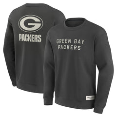 Green Bay Packers Elements Future Ground Lettering Pullover Sweatshirt Charcoal - Fanatics
