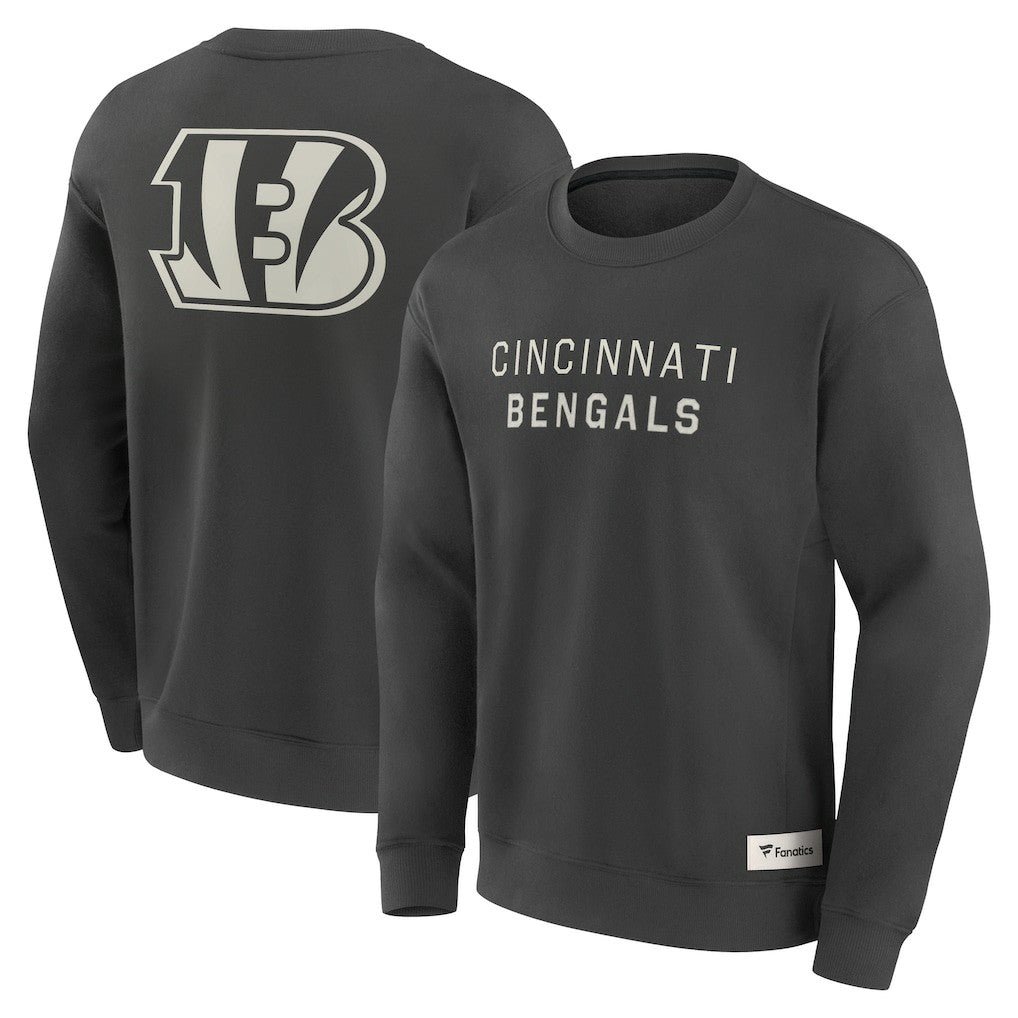 Cincinnati Bengals Elements Future Ground Lettering Pullover Sweatshirt Charcoal - Fanatics