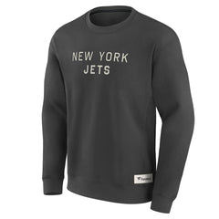 New York Jets Elements Future Ground Lettering Pullover Sweatshirt Charcoal - Fanatics