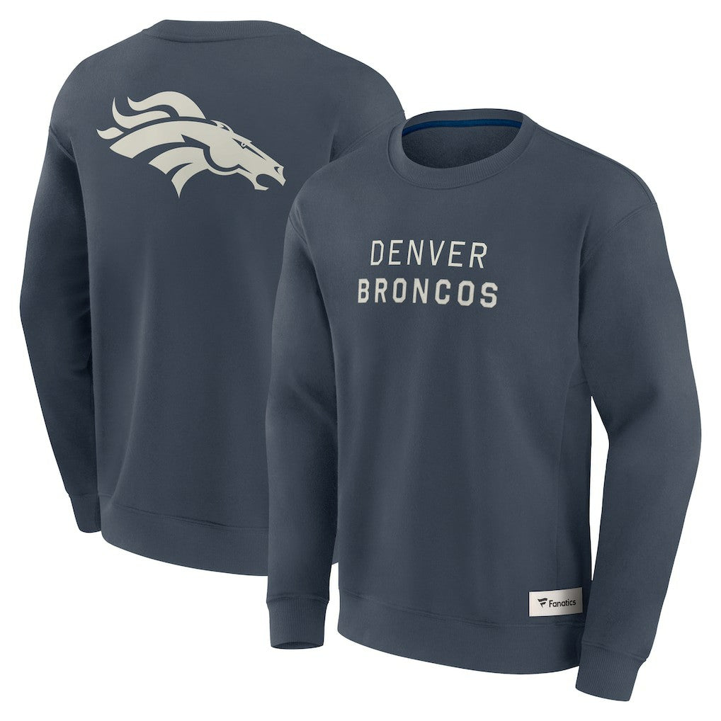 Denver Broncos Elements Future Ground Lettering Pullover Sweatshirt Navy - Fanatics