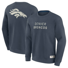 Denver Broncos Elements Future Ground Lettering Pullover Sweatshirt Navy - Fanatics