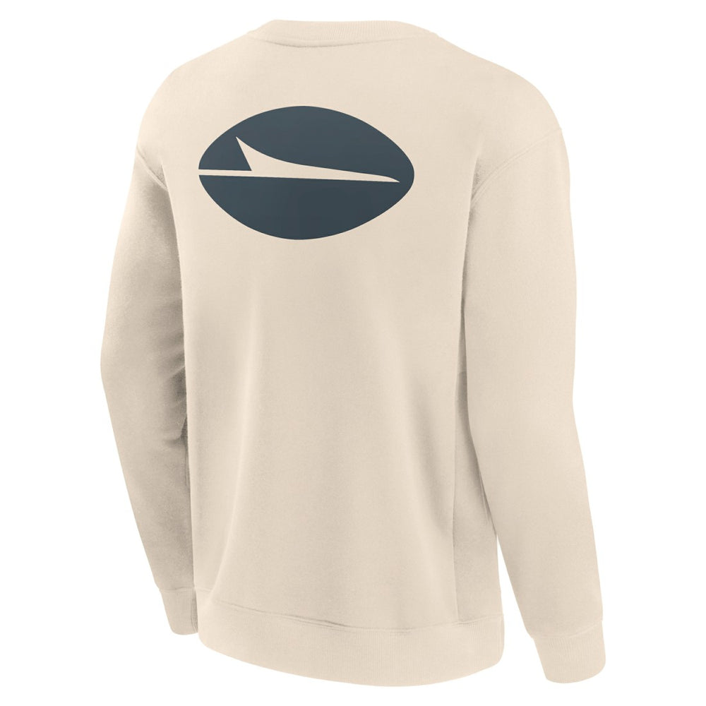 New York Jets Elements Future Ground Lettering Pullover Sweatshirt Cream - Fanatics