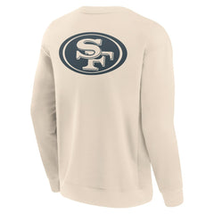 San Francisco 49ers Elements Future Ground Lettering Pullover Sweatshirt Cream - Fanatics