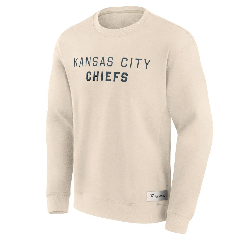 Kansas City Chiefs Elements Future Ground Lettering Pullover Sweatshirt Cream - Fanatics