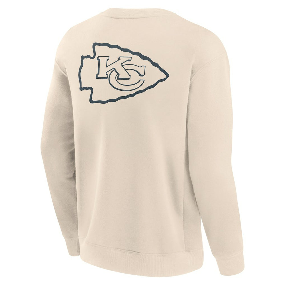 Kansas City Chiefs Elements Future Ground Lettering Pullover Sweatshirt Cream - Fanatics