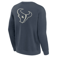 Houston Texans Elements Future Ground Lettering Pullover Sweatshirt Navy - Fanatics