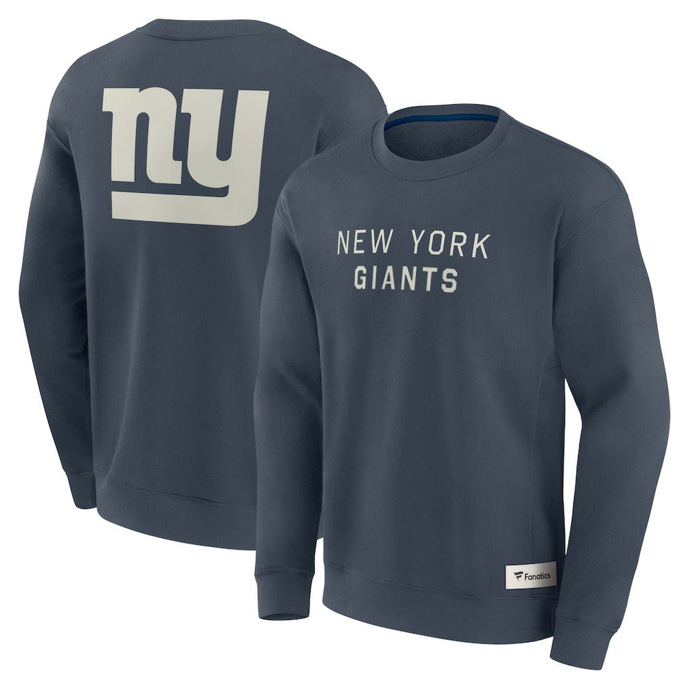 New York Giants Elements Future Ground Lettering Pullover Sweatshirt Navy - Fanatics