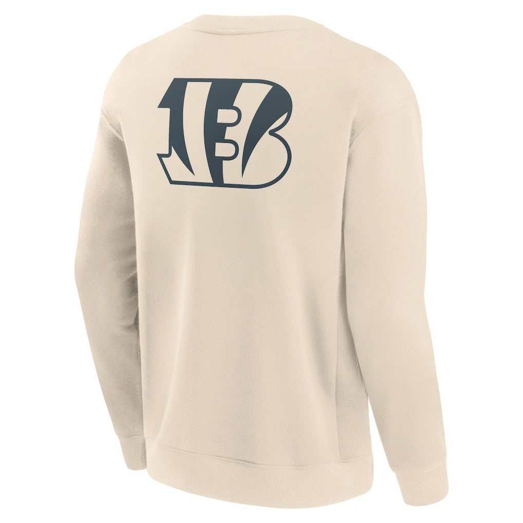 Cincinnati Bengals Elements Future Ground Lettering Pullover Sweatshirt Cream - Fanatics