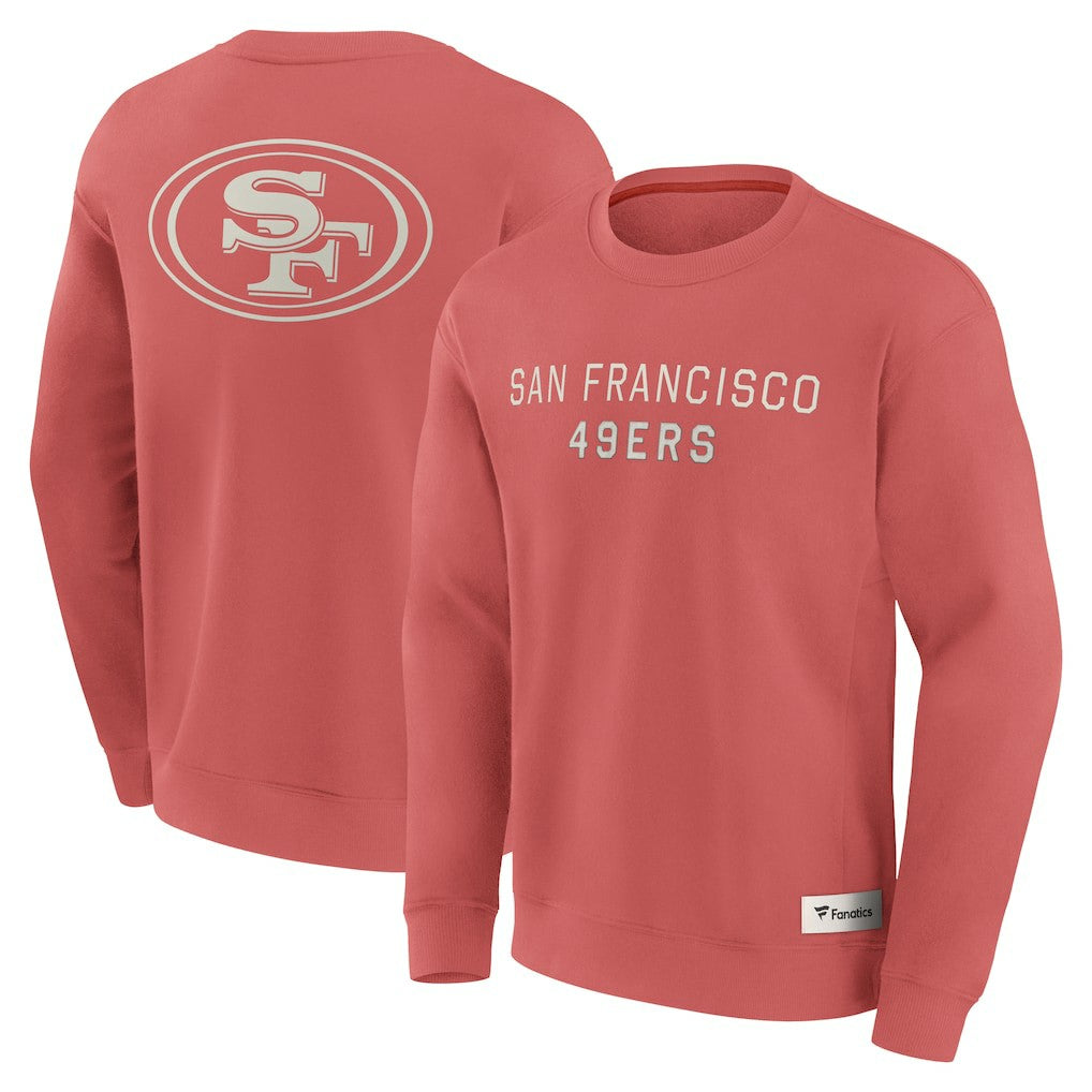 San Francisco 49ers Elements Future Ground Lettering Pullover Sweatshirt Red - Fanatics