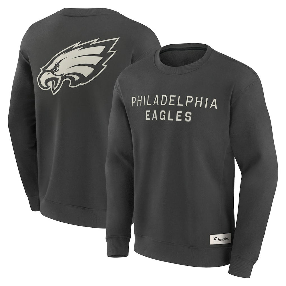 Philadelphia Eagles Elements Future Ground Lettering Pullover Sweatshirt Charcoal - Fanatics