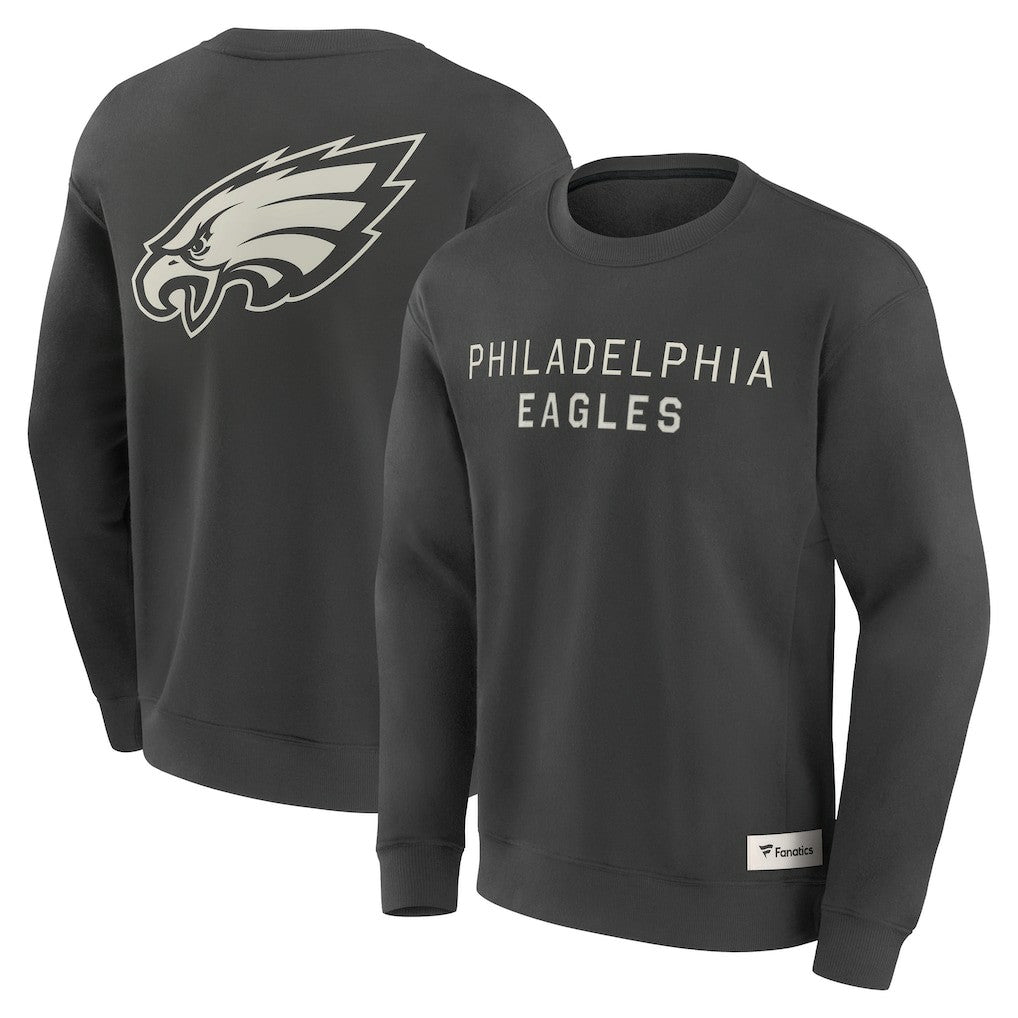 Philadelphia Eagles Elements Future Ground Lettering Pullover Sweatshirt Charcoal - Fanatics