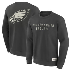 Philadelphia Eagles Elements Future Ground Lettering Pullover Sweatshirt Charcoal - Fanatics