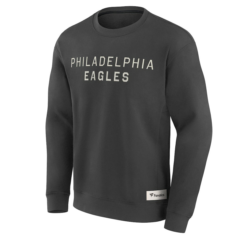 Philadelphia Eagles Elements Future Ground Lettering Pullover Sweatshirt Charcoal - Fanatics
