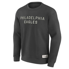 Philadelphia Eagles Elements Future Ground Lettering Pullover Sweatshirt Charcoal - Fanatics