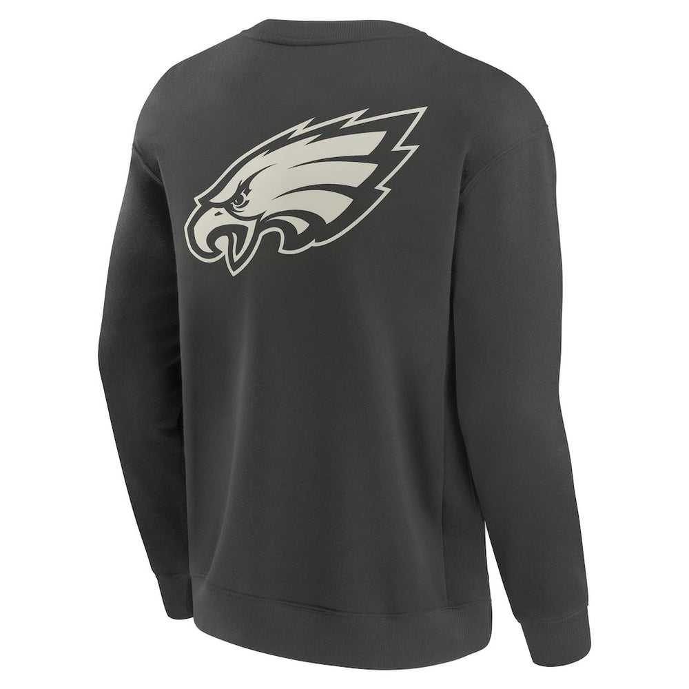 Philadelphia Eagles Elements Future Ground Lettering Pullover Sweatshirt Charcoal - Fanatics
