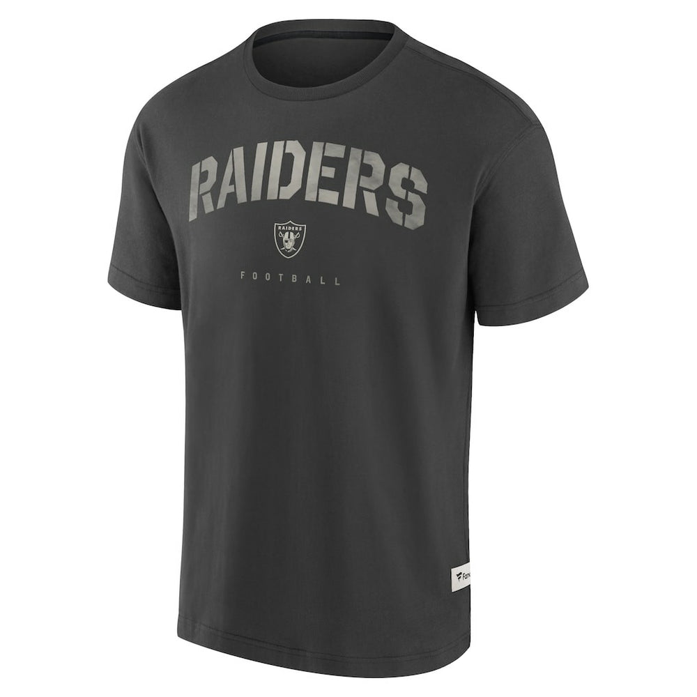 Las Vegas Raiders Elements Weathered Tonal Future Ground T-Shirt Charcoal - Fanatics
