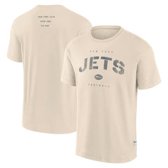 New York Jets Elements Weathered Tonal Future Ground T-Shirt Cream - Fanatics