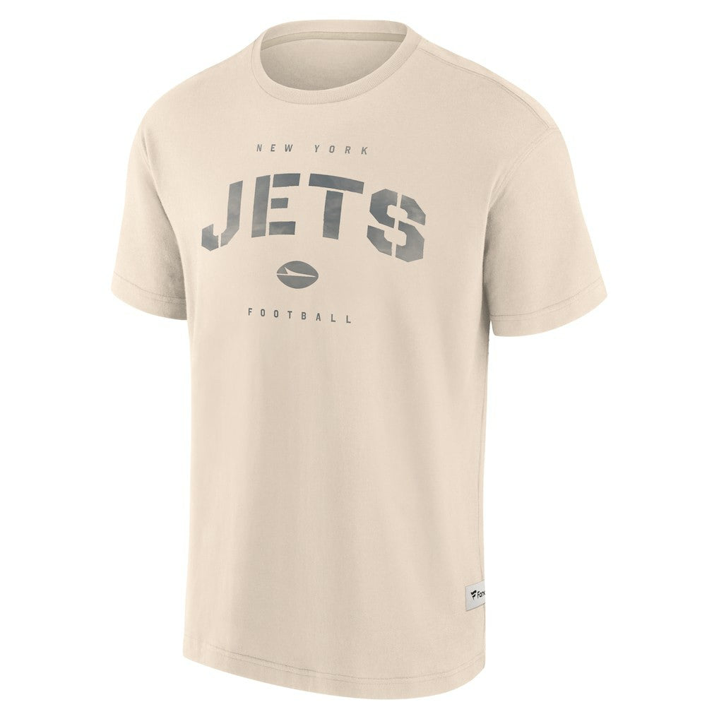 New York Jets Elements Weathered Tonal Future Ground T-Shirt Cream - Fanatics