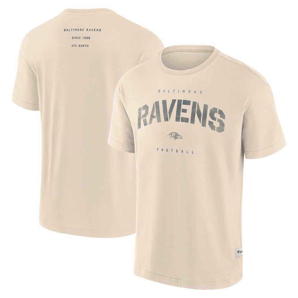Baltimore Ravens Elements Weathered Tonal Future Ground T-Shirt Cream - Fanatics