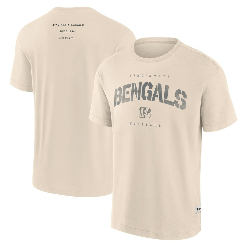 Cincinnati Bengals Elements Weathered Tonal Future Ground T-Shirt Cream - Fanatics