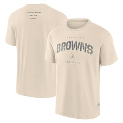 Cleveland Browns Elements Weathered Tonal Future Ground T-Shirt Cream - Fanatics