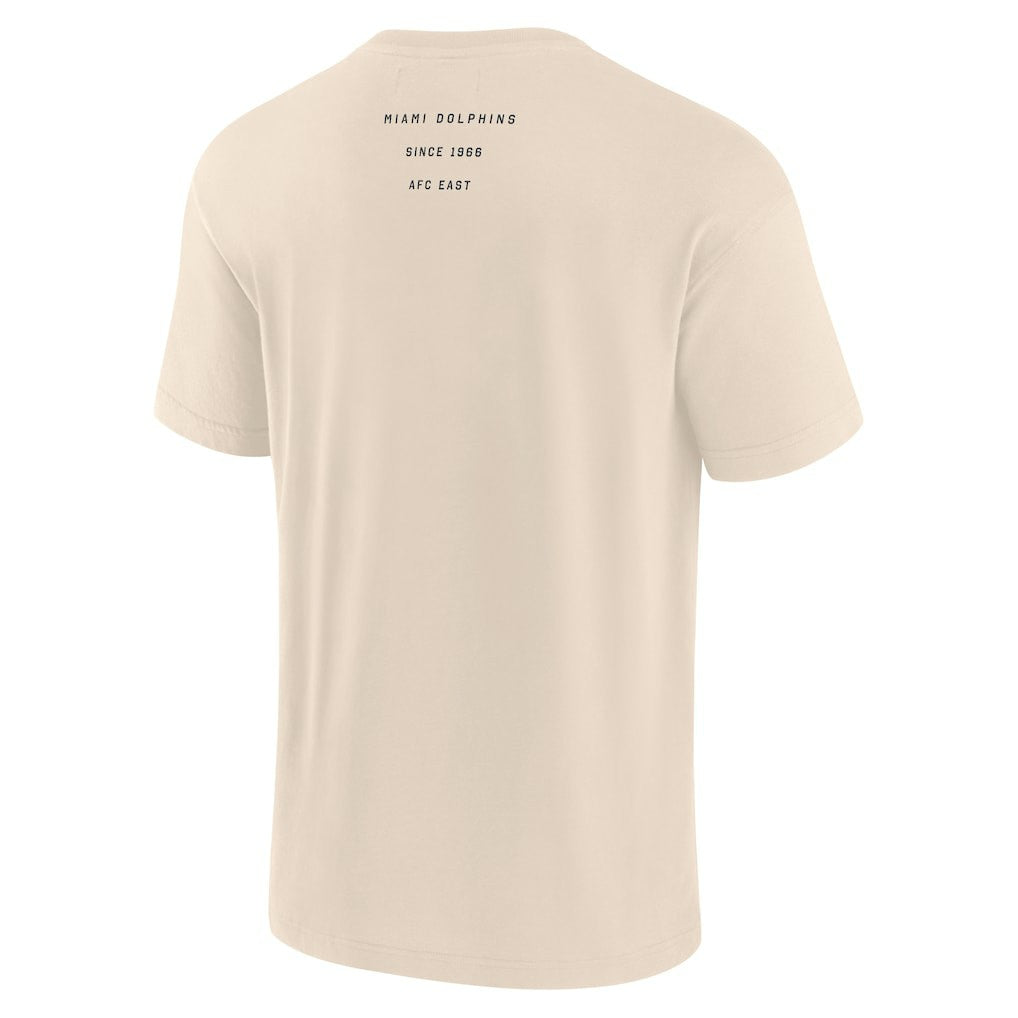 Miami Dolphins Elements Weathered Tonal Future Ground T-Shirt Cream - Fanatics