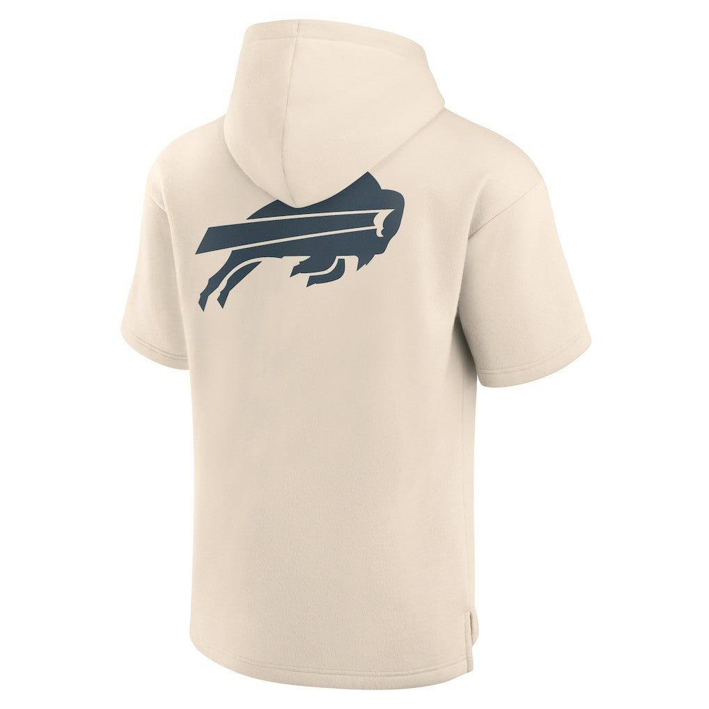 Buffalo Bills Elements Future Ground Lettering Short Sleeve Pullover Hoodie Cream - Fanatics