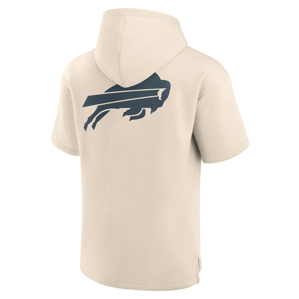 Buffalo Bills Elements Future Ground Lettering Short Sleeve Pullover Hoodie Cream - Fanatics