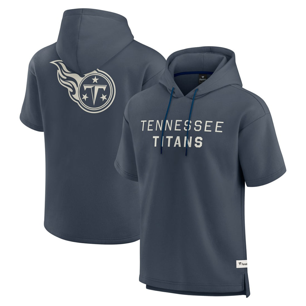 Tennessee Titans Elements Future Ground Lettering Short Sleeve Pullover Hoodie Navy - Fanatics