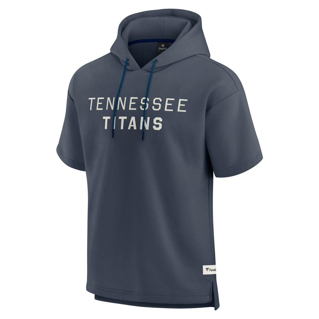 Tennessee Titans Elements Future Ground Lettering Short Sleeve Pullover Hoodie Navy - Fanatics