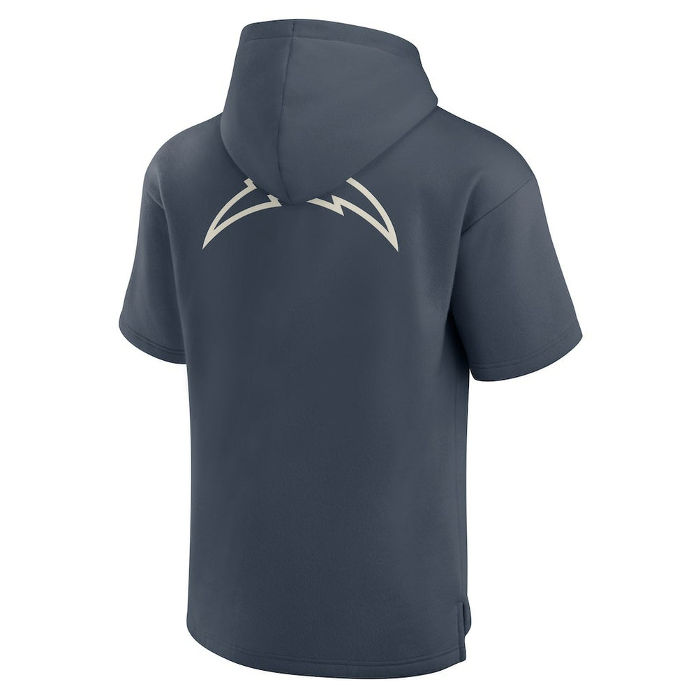 Los Angeles Chargers Elements Future Ground Lettering Short Sleeve Pullover Hoodie Navy - Fanatics