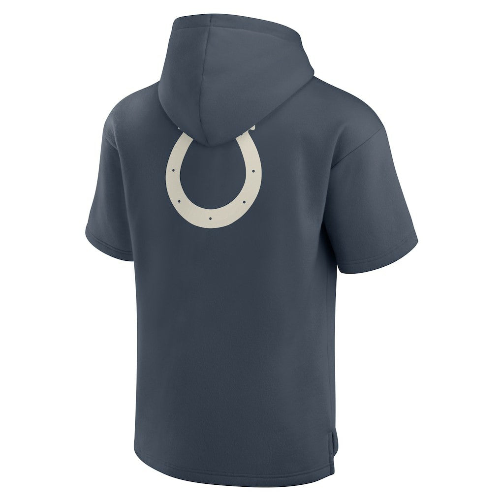 Indianapolis Colts Elements Future Ground Lettering Short Sleeve Pullover Hoodie Navy - Fanatics